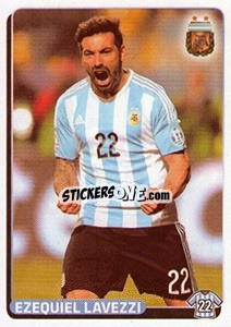 Cromo Ezequiel Lavezzi - Fùtbol Argentino 2015 - Panini