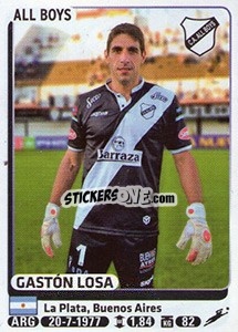 Sticker Gaston Losa - Fùtbol Argentino 2015 n. 487 - Panini