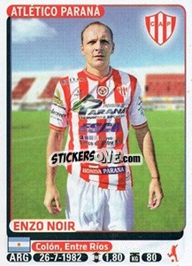 Sticker Enzo Noir - Fùtbol Argentino 2015 n. 500 - Panini