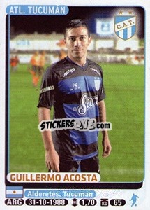 Figurina Guillermoacosta - Fùtbol Argentino 2015 - Panini