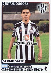 Cromo Sergio Salto - Fùtbol Argentino 2015 - Panini