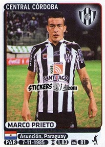 Sticker Marco Prieto - Fùtbol Argentino 2015 n. 524 - Panini
