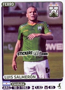 Sticker Luis Salmeron - Fùtbol Argentino 2015 - Panini