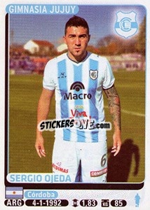 Cromo Sergio Ojeda - Fùtbol Argentino 2015 - Panini