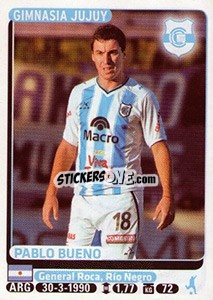 Cromo Pablo Bueno - Fùtbol Argentino 2015 - Panini