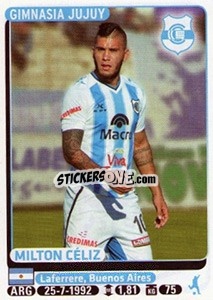 Sticker Milton Celiz - Fùtbol Argentino 2015 - Panini