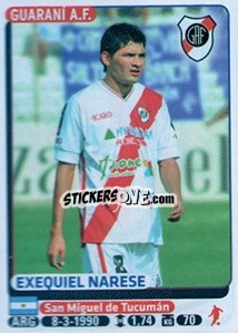 Sticker Exequiel Narese - Fùtbol Argentino 2015 - Panini