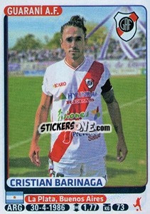 Cromo Cristian Barinaga - Fùtbol Argentino 2015 - Panini