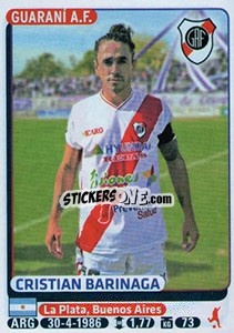 Figurina Cristian Barinaga - Fùtbol Argentino 2015 - Panini