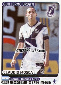 Figurina Claudio Mosca - Fùtbol Argentino 2015 - Panini