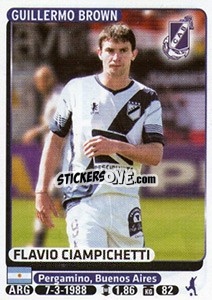 Sticker Flavio Ciapichetti - Fùtbol Argentino 2015 - Panini