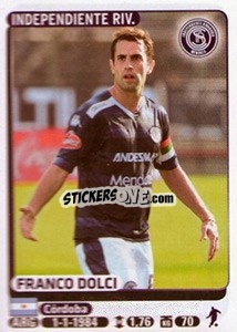 Sticker Franco Dolci - Fùtbol Argentino 2015 n. 586 - Panini