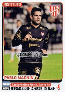 Cromo Pablo Magnin - Fùtbol Argentino 2015 - Panini