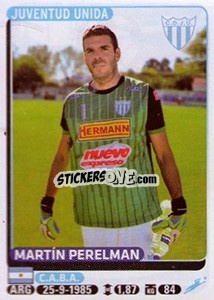Sticker Martin Perelman - Fùtbol Argentino 2015 - Panini
