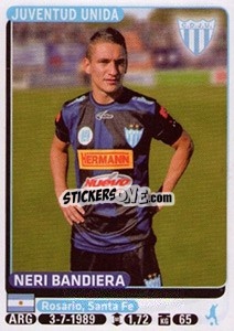 Cromo Neri Bandiera - Fùtbol Argentino 2015 - Panini