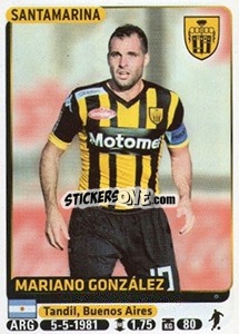Sticker Mariano Gonzalez - Fùtbol Argentino 2015 - Panini