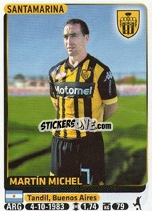 Sticker Martin Michel - Fùtbol Argentino 2015 - Panini