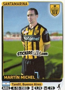 Figurina Martin Michel - Fùtbol Argentino 2015 - Panini