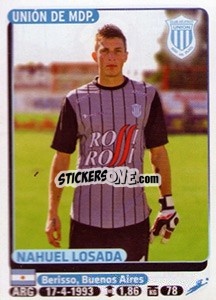 Sticker Nahuel Losada - Fùtbol Argentino 2015 - Panini
