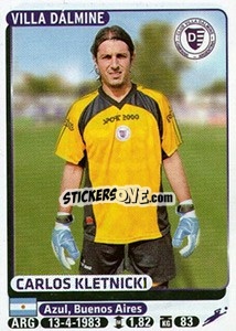 Cromo Carlos Kletnicki - Fùtbol Argentino 2015 n. 655 - Panini