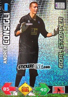 Sticker Andrea Consigli - Calciatori 2009-2010. Adrenalyn XL n. 19 - Panini