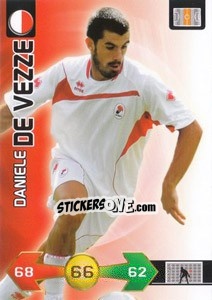 Sticker Daniele De Vezze - Calciatori 2009-2010. Adrenalyn XL n. 26 - Panini