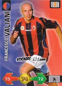 Sticker Francesco Valiani - Calciatori 2009-2010. Adrenalyn XL n. 43 - Panini