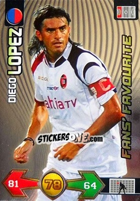 Sticker Diego Lopez - Calciatori 2009-2010. Adrenalyn XL n. 75 - Panini