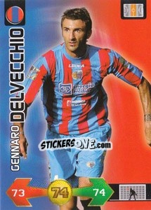 Sticker Gennaro Delvecchio - Calciatori 2009-2010. Adrenalyn XL n. 85 - Panini