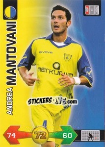 Sticker Andrea Mantovani - Calciatori 2009-2010. Adrenalyn XL n. 98 - Panini