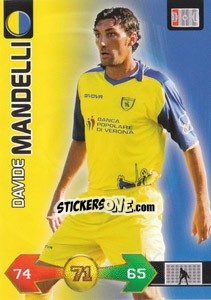 Sticker Davide Mandelli - Calciatori 2009-2010. Adrenalyn XL n. 99 - Panini