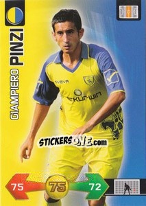 Sticker Giampiero Pinzi - Calciatori 2009-2010. Adrenalyn XL n. 107 - Panini