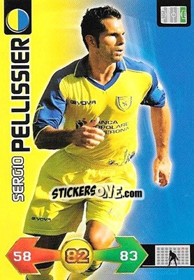 Sticker Sergio Pellissier - Calciatori 2009-2010. Adrenalyn XL n. 109 - Panini