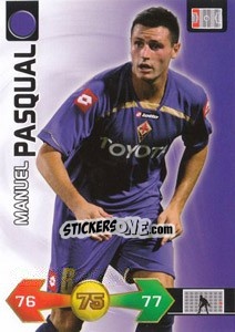 Sticker Manuel Pasqual - Calciatori 2009-2010. Adrenalyn XL n. 119 - Panini