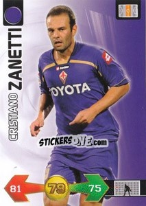 Cromo Cristiano Zanetti - Calciatori 2009-2010. Adrenalyn XL n. 122 - Panini