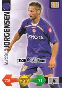 Sticker Martin Jorgensen - Calciatori 2009-2010. Adrenalyn XL n. 123 - Panini