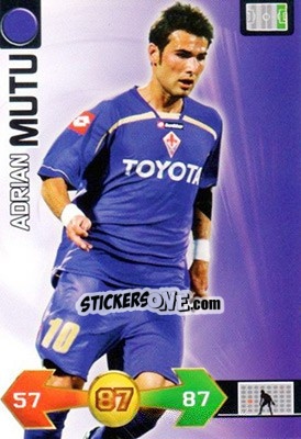 Sticker Adrian Mutu - Calciatori 2009-2010. Adrenalyn XL n. 128 - Panini