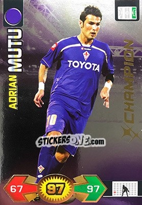 Sticker Adrian Mutu - Calciatori 2009-2010. Adrenalyn XL n. 130 - Panini