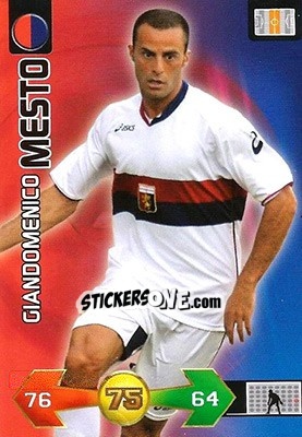 Sticker Giandomenico Mesto - Calciatori 2009-2010. Adrenalyn XL n. 140 - Panini