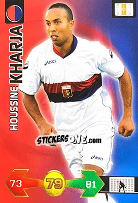 Sticker Houssine Kharja - Calciatori 2009-2010. Adrenalyn XL n. 143 - Panini