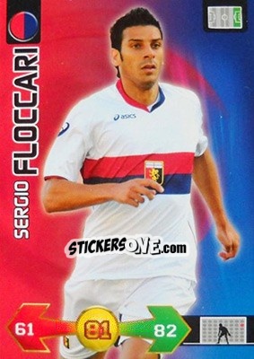 Sticker Sergio Floccari - Calciatori 2009-2010. Adrenalyn XL n. 148 - Panini