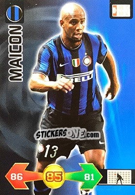 Sticker Maicon - Calciatori 2009-2010. Adrenalyn XL n. 155 - Panini