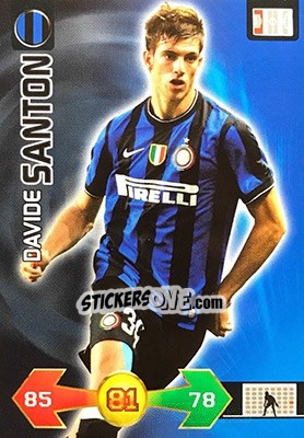 Sticker Davide Santon - Calciatori 2009-2010. Adrenalyn XL n. 159 - Panini