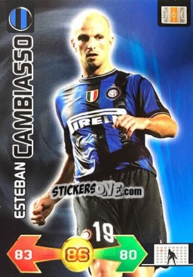 Sticker Esteban Cambiasso - Calciatori 2009-2010. Adrenalyn XL n. 161 - Panini