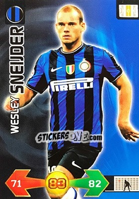 Figurina Wesley Sneijder - Calciatori 2009-2010. Adrenalyn XL - Panini