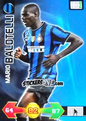 Sticker Mario Balotelli - Calciatori 2009-2010. Adrenalyn XL n. 165 - Panini