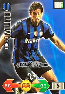 Sticker Diego Milito - Calciatori 2009-2010. Adrenalyn XL n. 166 - Panini