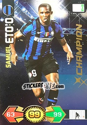 Sticker Samuel Eto'o - Calciatori 2009-2010. Adrenalyn XL n. 168 - Panini