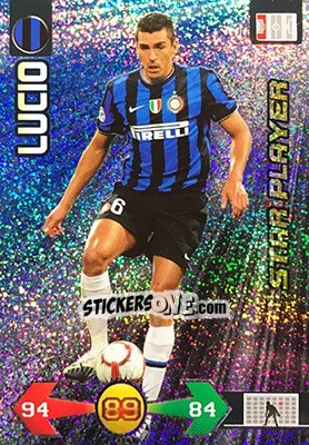 Sticker Lucio - Calciatori 2009-2010. Adrenalyn XL n. 169 - Panini