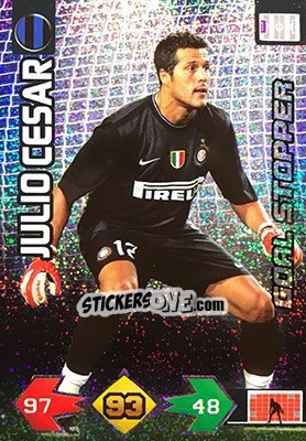 Sticker Julio Cesar - Calciatori 2009-2010. Adrenalyn XL n. 171 - Panini